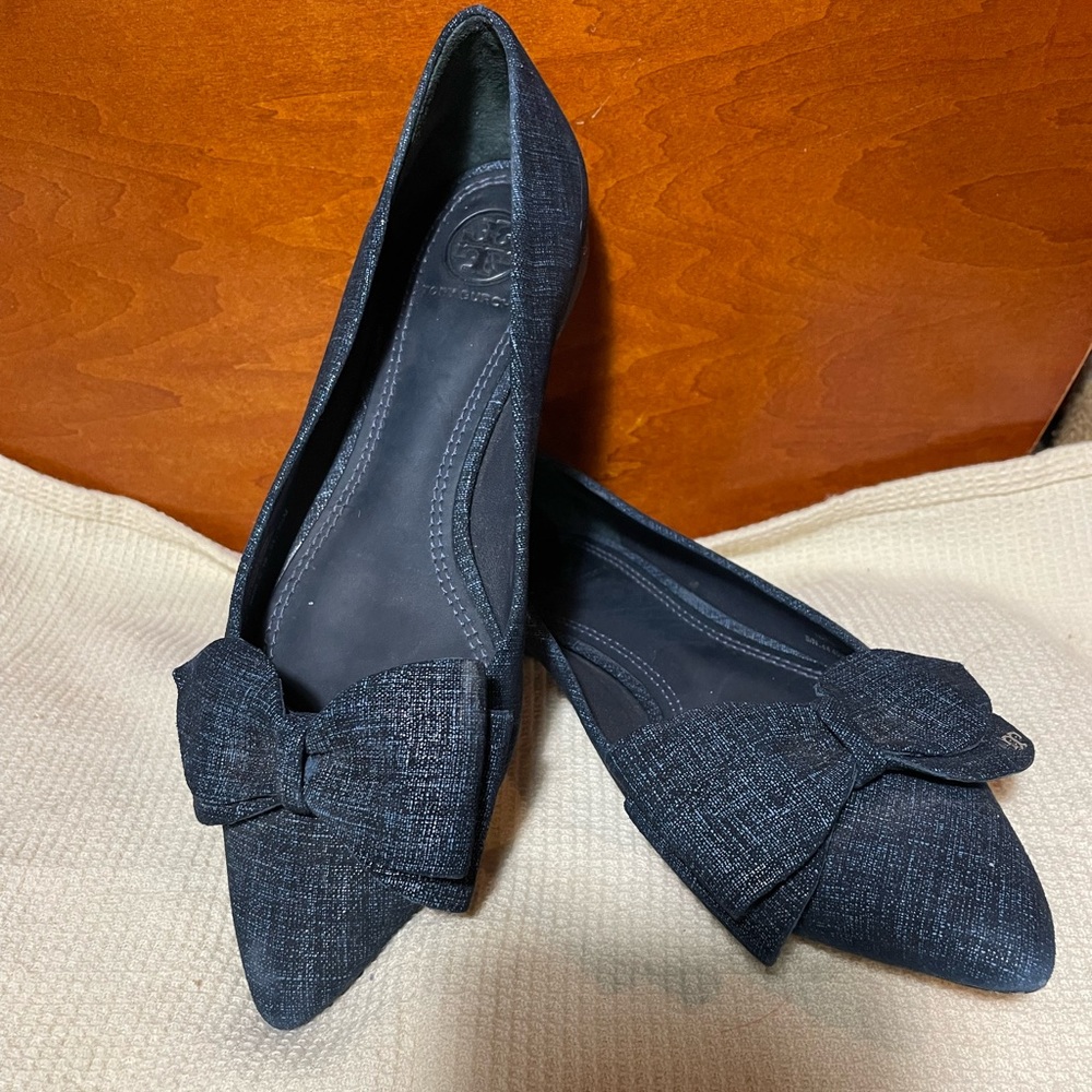 TORY BURCH 🥿 -  DENIM Size 5.5